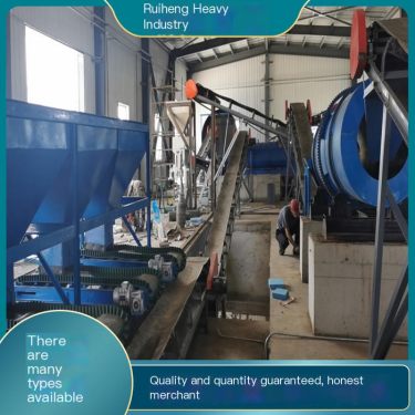 Fully automatic and sustainable recycling production line for compound fertilizer and organic fertilizer powder