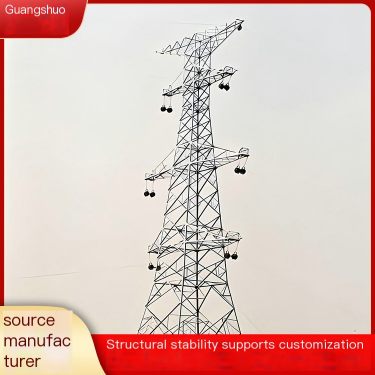 Stability design and manufacturing of high-rise building structures for power tower steel structure high-voltage transmission li