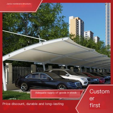 Manufacturer of 7-shaped car shed, non motorized vehicle parking shed at the entrance of the shopping mall, and large landscape