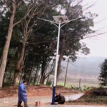 Benshuo Solar Street Light Manufacturer New Rural 6-meter A-arm Conch arm LED Lithium ion Lamp Head