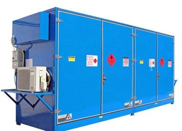 Large hazardous chemical temporary storage cabinet outdoor walk-in explosion-proof and fire-resistant storage cabinet for solid
