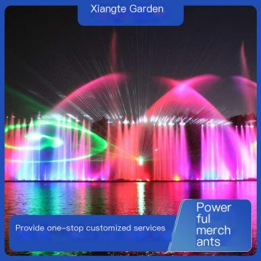 Professional music fountain design and maintenance, convenient to reduce dust and temperature drop, park water scenery equipment