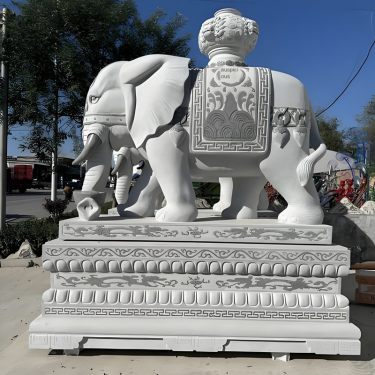 Santai Granite Attracts Wealth, Elephant Pair Villas, Temple Doors, Zhenzhai Nafu Source Factory Directly Made