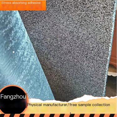 High performance stress absorption sticker for road maintenance, road white to black sand surface anti cracking sticker, durable