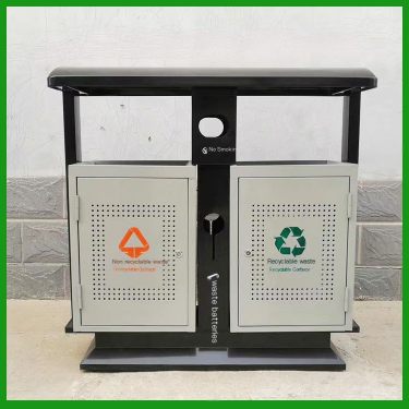 Kangjie Classified Garbage Bin Public Sanitation Fruit Peel Box Outdoor Park Community