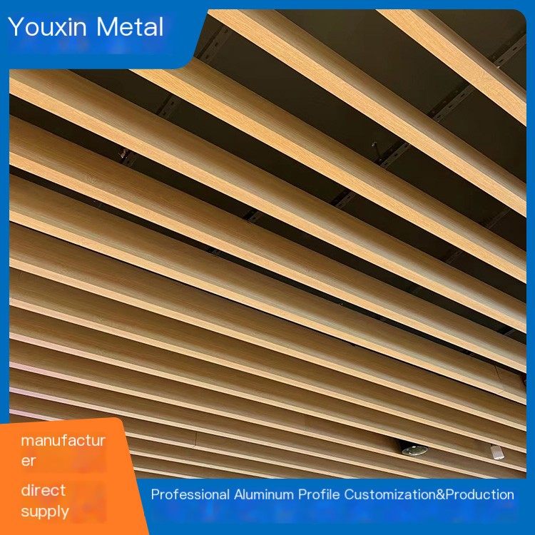 Aluminum Ceiling Office Ceiling Decoration Ceiling Pipe 100 * 50 * 2 Specification Complete Source Factory