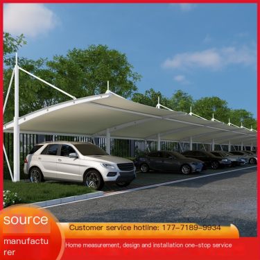 Charging pile membrane structure carport design and installation one-stop service parking lot sunshade Jemit