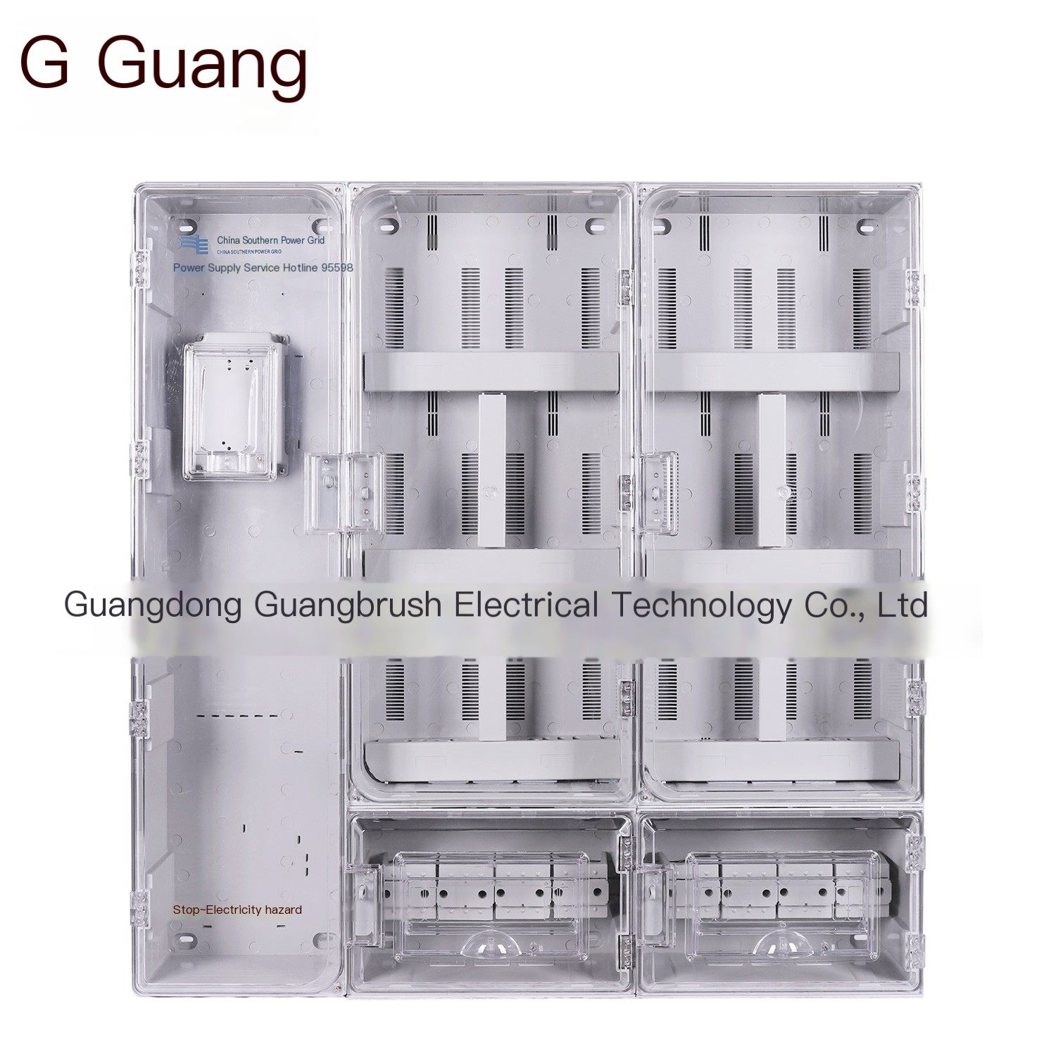 Single phase 12 digit multi-user meter box suitable for residential use in Nanwang outdoor and indoor rainproof plastic meter bo