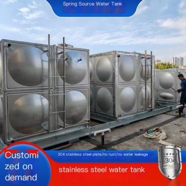 Quanzhiyuan Fire Stainless Steel Water Tank Long Service Life Roof Water Supply Equipment