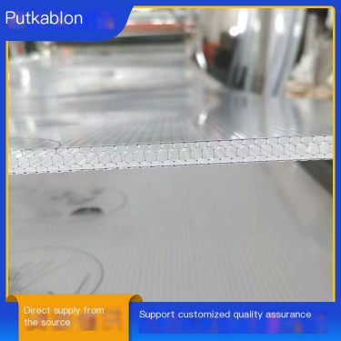 Polycarbonate board, PC transparent sunlight board, four layer honeycomb board engineering, hollow daylighting endurance board m