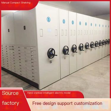 Zehao Hand cranked Dense Rack Open Type Archive Storage Physical Factory can be customized on-site