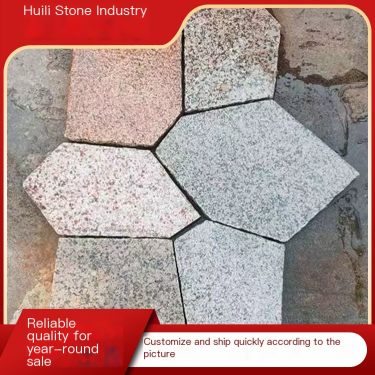 Huili Polygonal Ice Crack Crushed Stone Non standard Floor Stone Solid and Practical