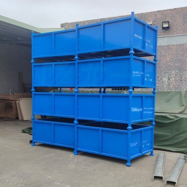 Longyi Iron Turnover Box Metal Stackable Storage Box Cargo Turnover Rack Iron Frame Customization
