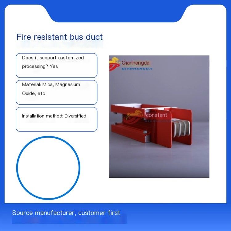Qianhengda Refractory Busway 2000A-3150A High Temperature Stable Transmission