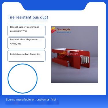 Qianhengda Refractory Busway 2000A-3150A High Temperature Stable Transmission