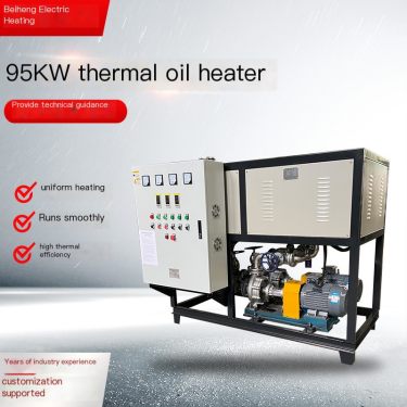 Beiheng 95kw electric heating thermal oil furnace gas to electric asphalt tank with power support for customized temperature con
