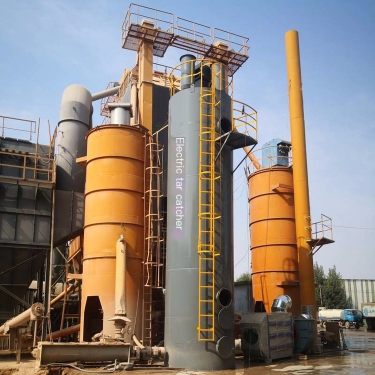 Electric tar catcher asphalt mixing plant 10000 wind capacity honeycomb oil catcher Cangnuo Environmental Protection Supply
