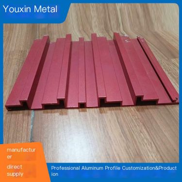 Wholesale of shopping mall curtain wall decoration wave board, exterior wall door head, aluminum alloy grille, wall protection b