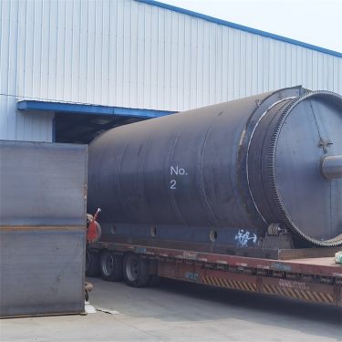 Large scale waste tire refining equipment cracking equipment waste plastic semi continuous intermittent process