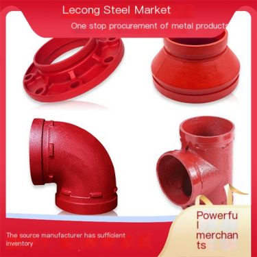 Supply of Thick Galvanized Groove Pipe Fitting Series Clamp Small Head and Elbow Three way Reducing Pipe