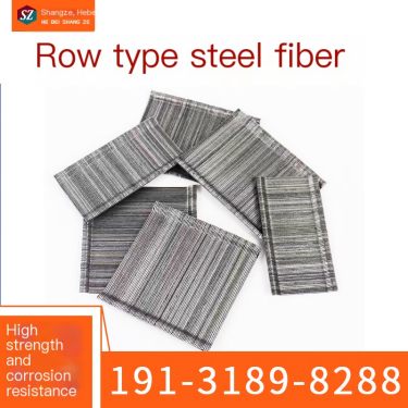 Manufacturer of high-strength coupled end hooked steel fiber high ductility concrete components floor end hooked fiber