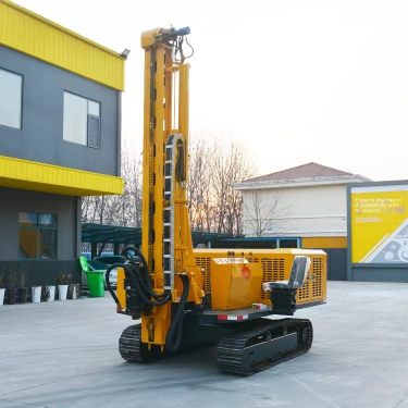Photovoltaic pile driver crawler self-propelled fully hydraulic multi terrain Changsheng spiral drilling machine flexible and ea