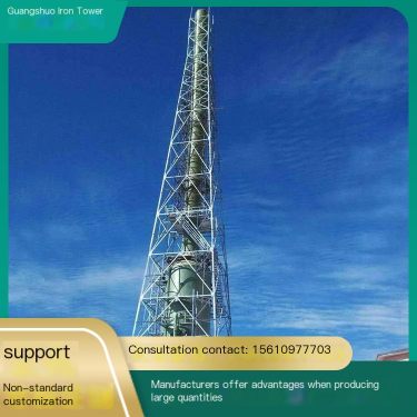 Tower type chimney tower Torch tower Stainless steel chimney tower Carbon steel chimney protective frame High temperature resist