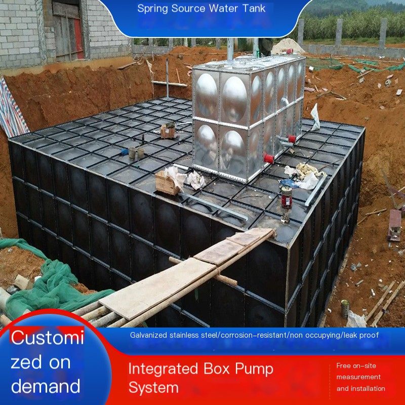 Quanzhiyuan Anti floating Assembled Underground Box Pump Integrated Composite Fire Water Tank with Strong Compression Capacity