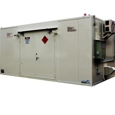 Large scale hazardous chemical storage cabinet, walk-in outdoor hazardous material temporary storage cabinet, hazardous waste ex