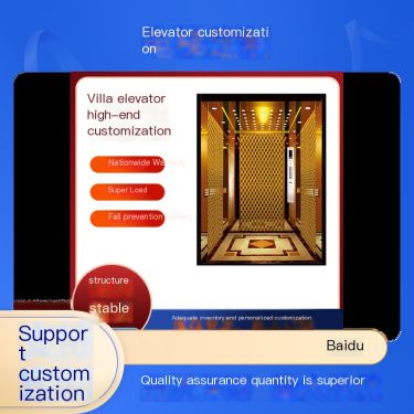 Weijia Elevator Villa Customized Small Electric Hydraulic Pedestrian Elevator Anti Fall Tower Load Capacity 2000KG