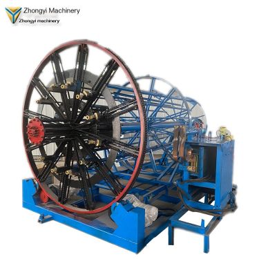 Zhongyi Machinery, a manufacturer of cement pipe reinforcement cage rolling welding machines, has simple automatic welding opera