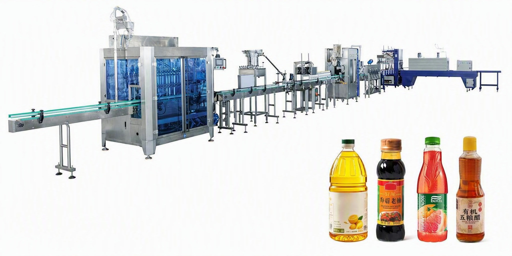 Source Factory Edible Oil Filling Machine for Peanut Oil Olive Oil Camellia Oil Honey and Water Filling Production Line
