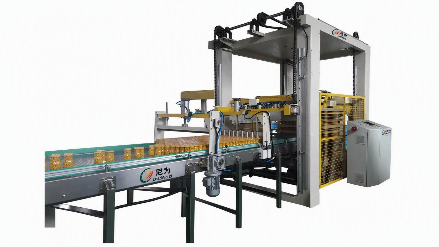 Can Palletizer Leadworld Custom Automated Magnetic Palletizing Depalletizing Machine