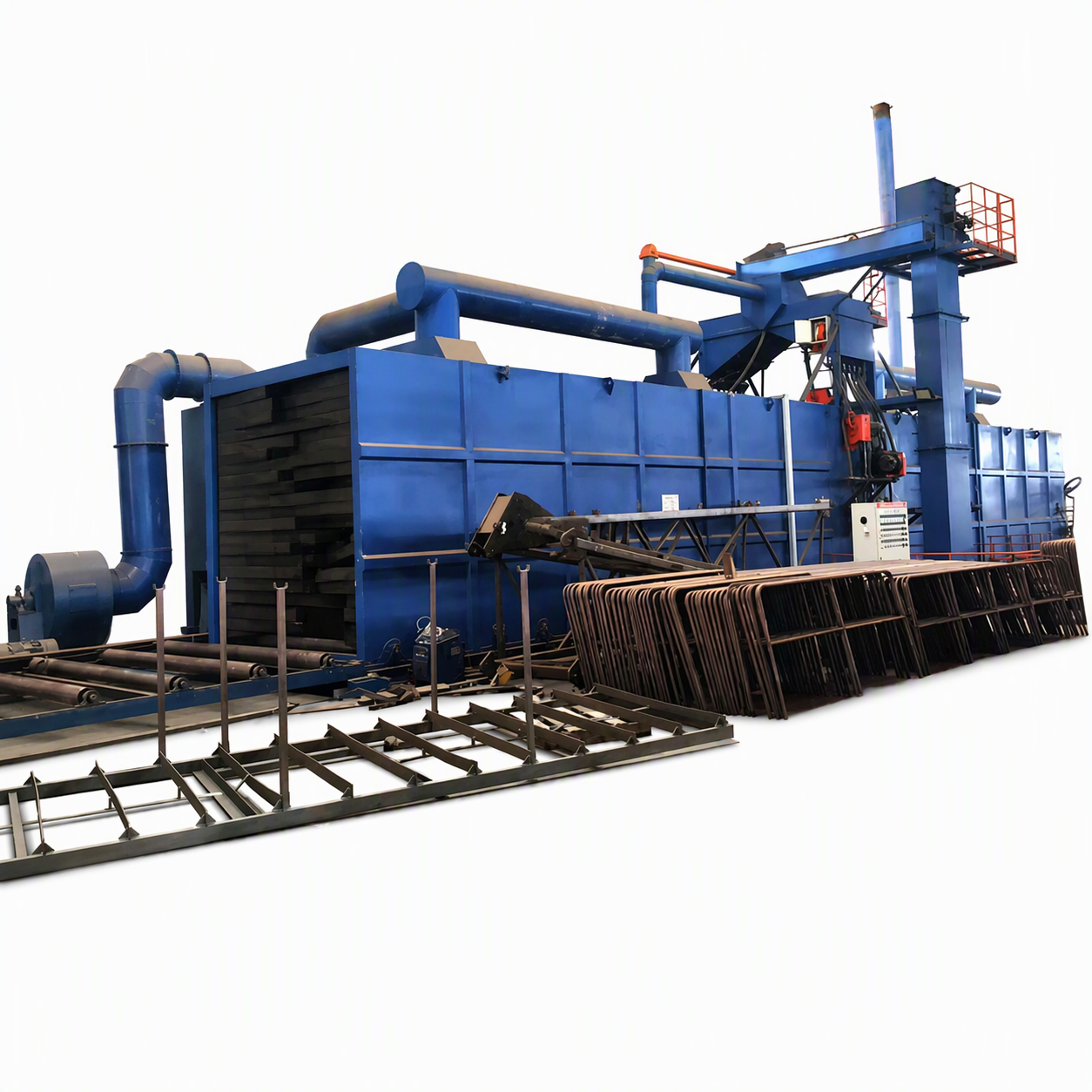 Dingjian Large Roller Conveyor Pass-Through Shot Blasting Machine, Productivity Booster, After-Sales Guaranteed