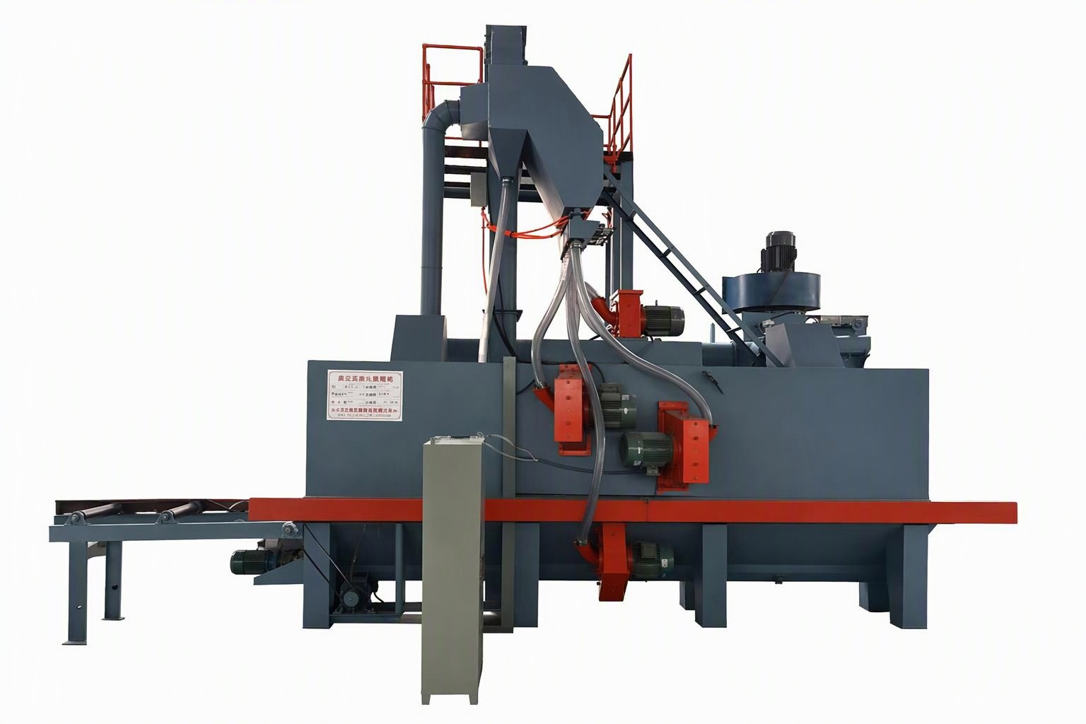 Dingjian Through-Type Shot Blasting Machine, High Efficiency, Steel Plate Pretreatment, Customizable